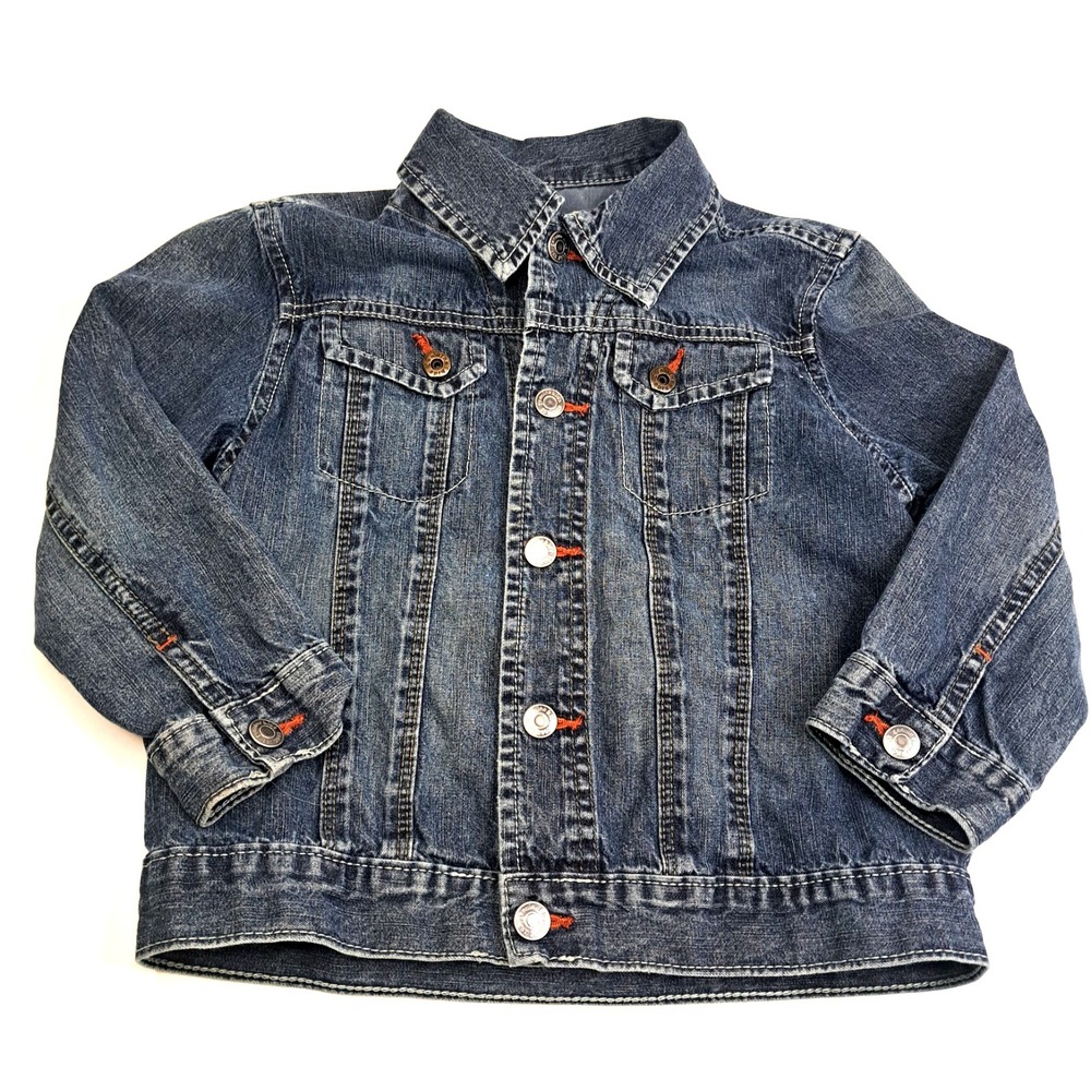 Genuine Kids By OshKosh Size 4T Denim Jean Jacket Snaps 100% Cotton